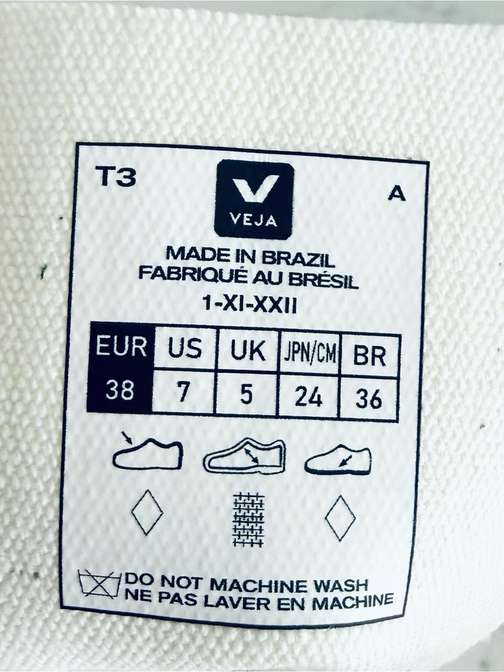 NWOB VEJA V10 C.W.L tennis shoes size 7 - Picture 11 of 14